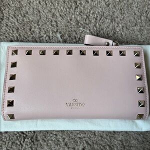 Valentino Garavani Leather Long Wallet